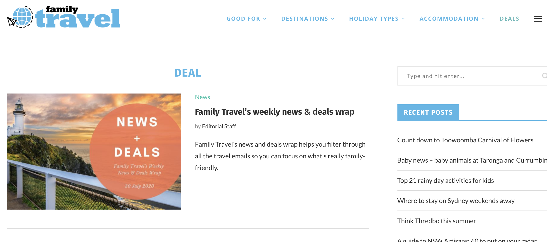 Australia’s Top 10 Family Holiday Deals List